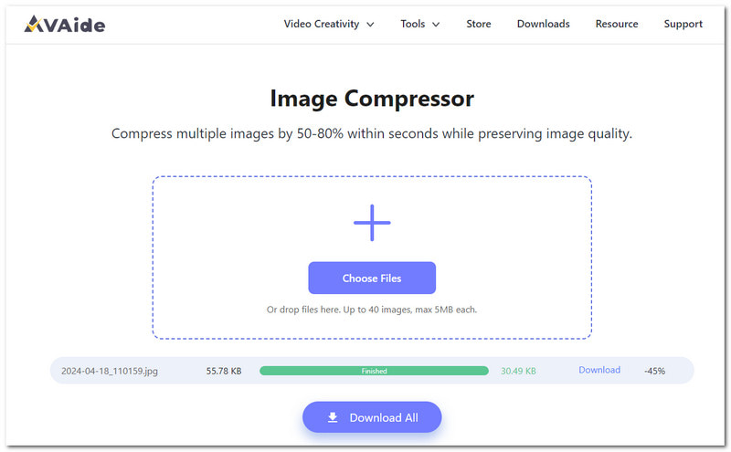 Avaide Image Compressor Cea mai bună alternativă la iloveimg