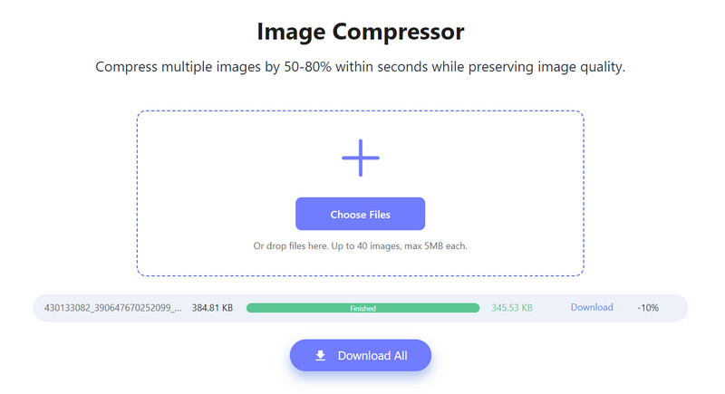 Evite o compressor de imagem