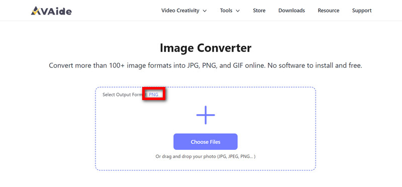 Avaide Image Converter Png Format