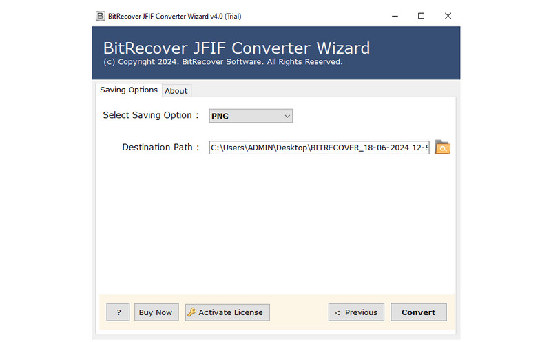 Bitrecover Jpg til Png Converter