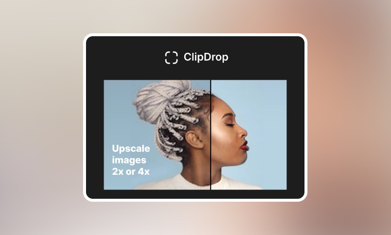 Clipdrop 이미지 업스케일러