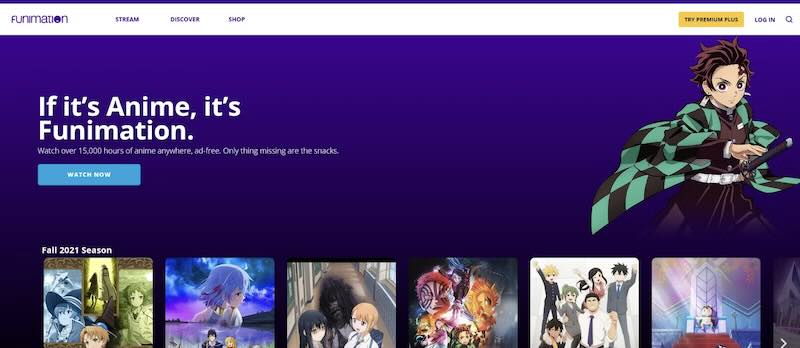 Funimation websted