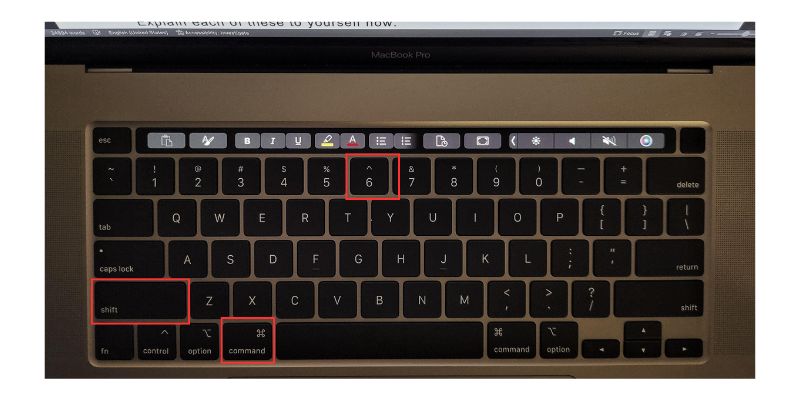 A Touchbar Capture használata