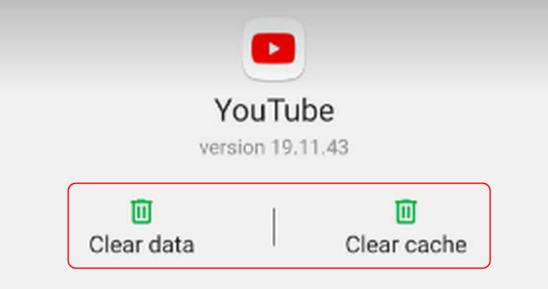 Tøm data og buffer-knapp