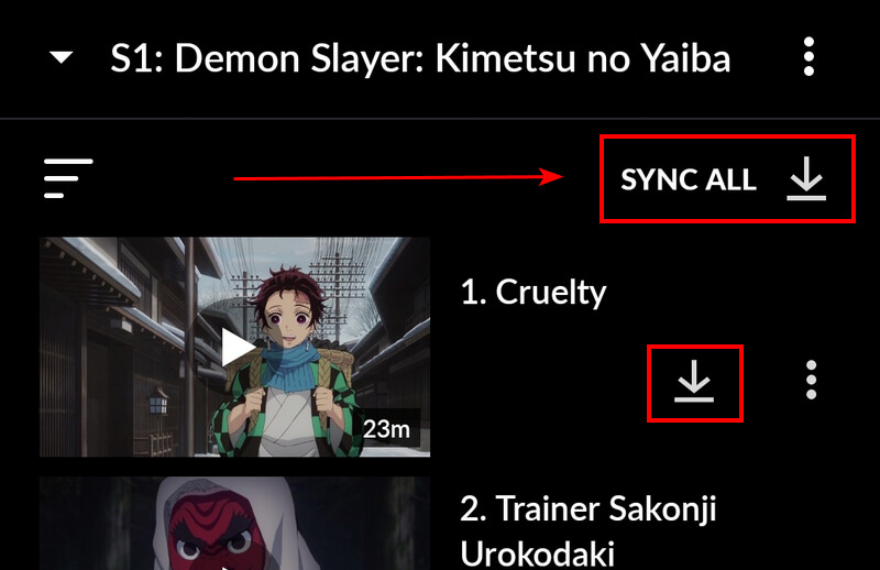 Crunchyroll Sync Download