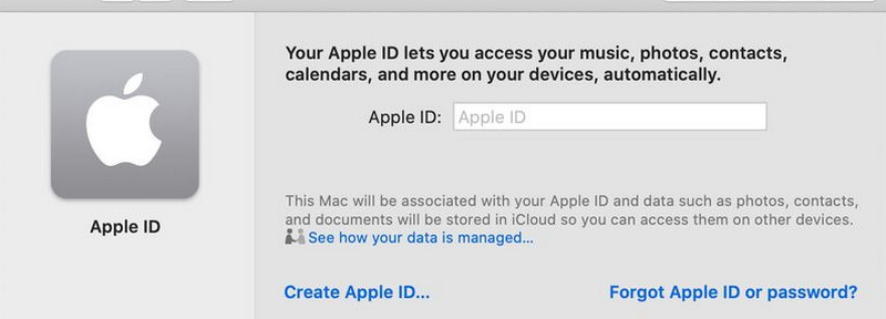 Enter Apple ID