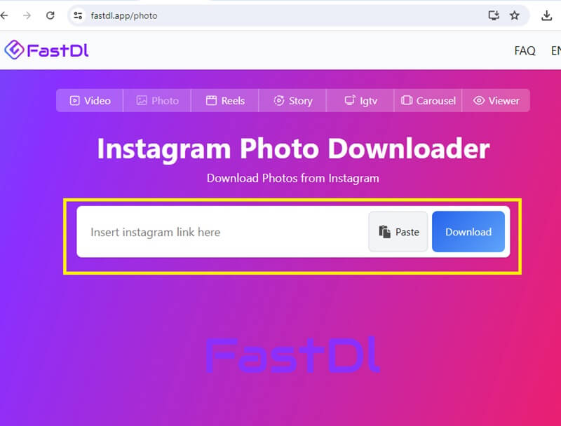 Téléchargeur de photos Instagram Fastdl