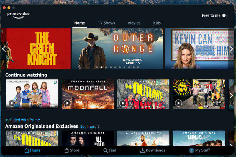 Amazon Prime Video openen