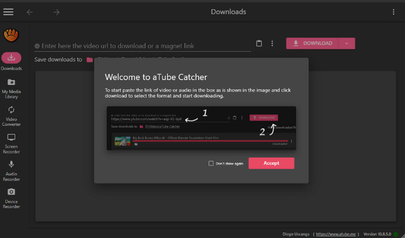 تنزيل برنامج Atube Catcher