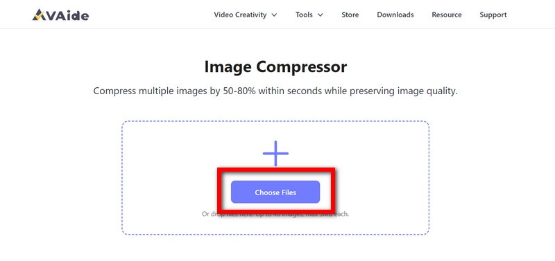 Avaide Compressor Choisir un fichier