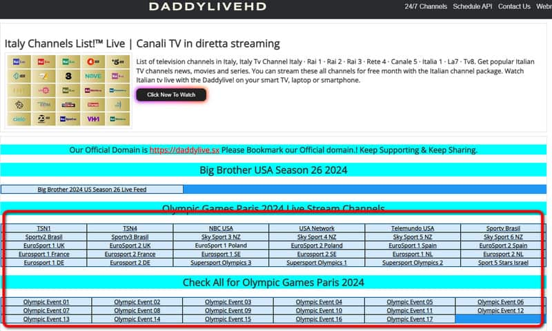 Daddylivehd Elige deporte