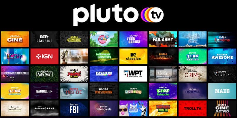 Sitio web de Pluto Tv