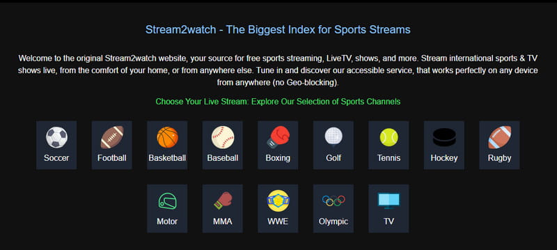 Stream2wtach Select Sport