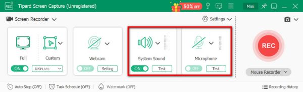 Sistema de sonido Micrófono Rec