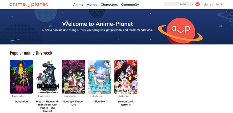 Anime Planet