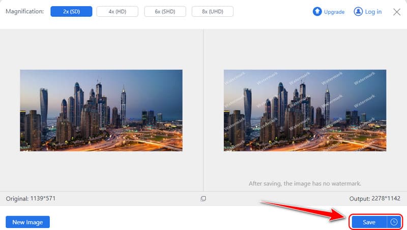 Save Upscaled Image