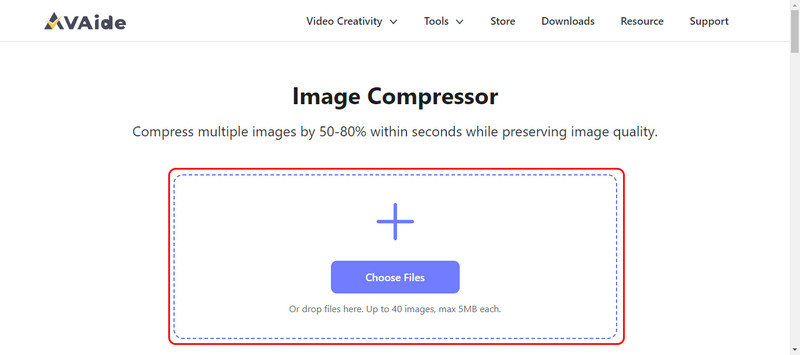 Upload Image to Compress