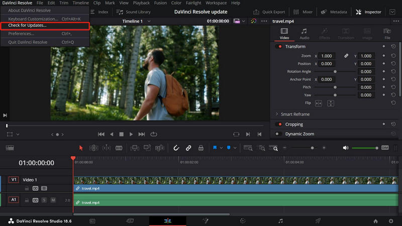 Update Davinci Resolve