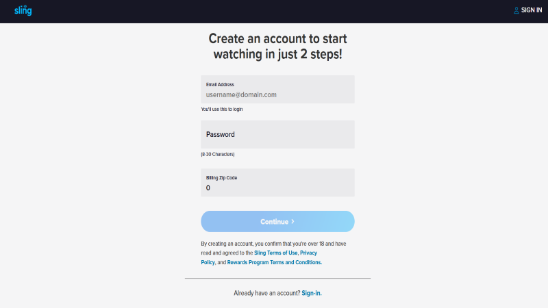 Create An Account