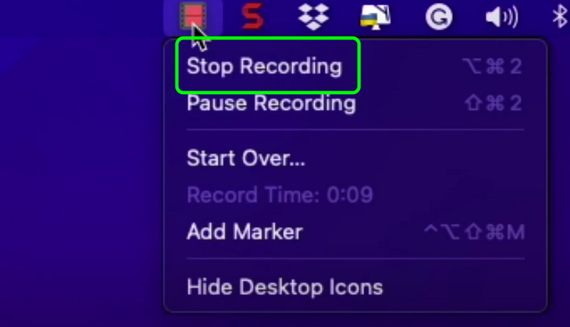 Stop Recording Camtasia