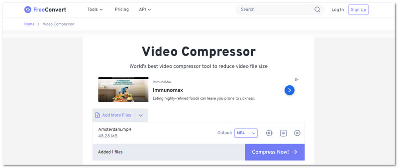 Freeconvert Online Video Compressor Online