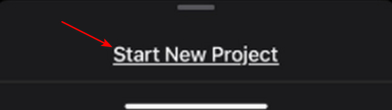 Start New Project Button