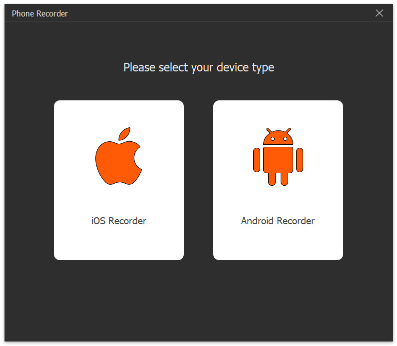 AVAide Selezione del registratore iOS