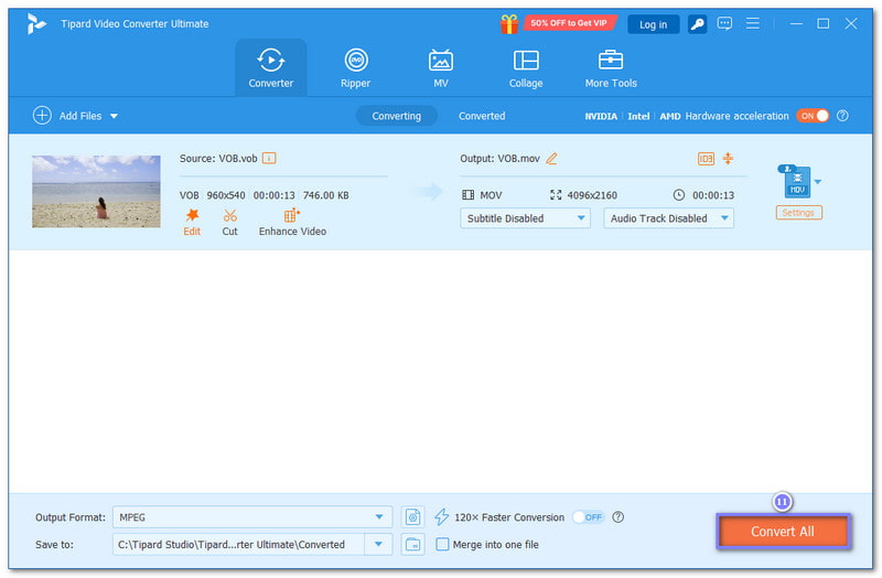 Trasforma il tuo file Vob in Mov
