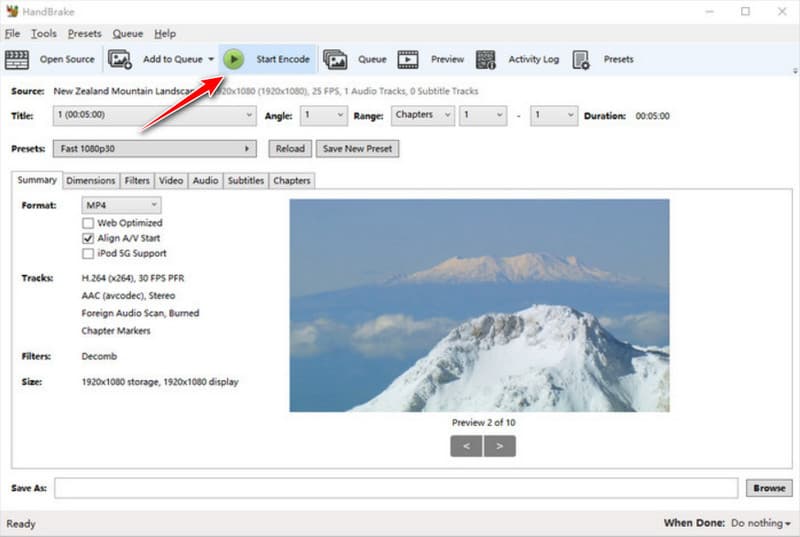 Convertir con HandBrake