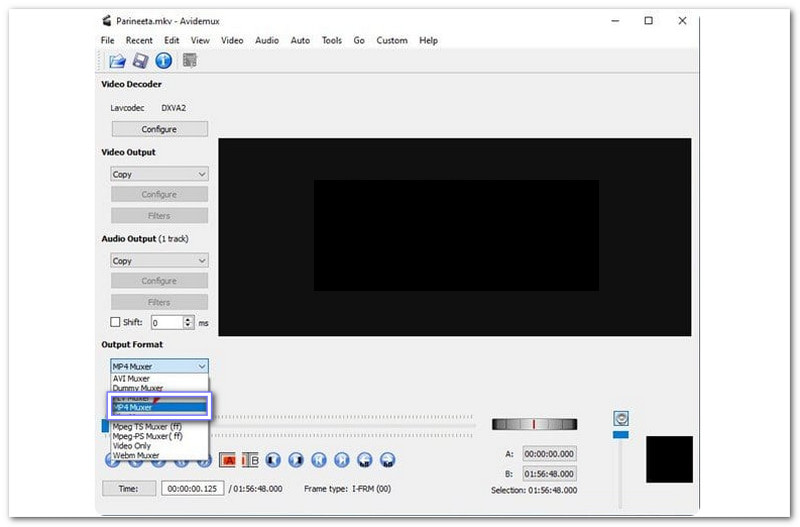 Método de software fácil de Avidemux