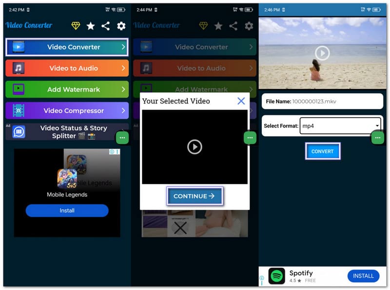 Solución para convertir MKV a MP4 en dispositivos Android
