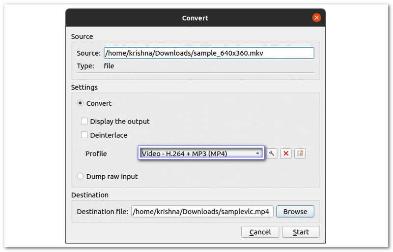 Método de software fácil de VLC