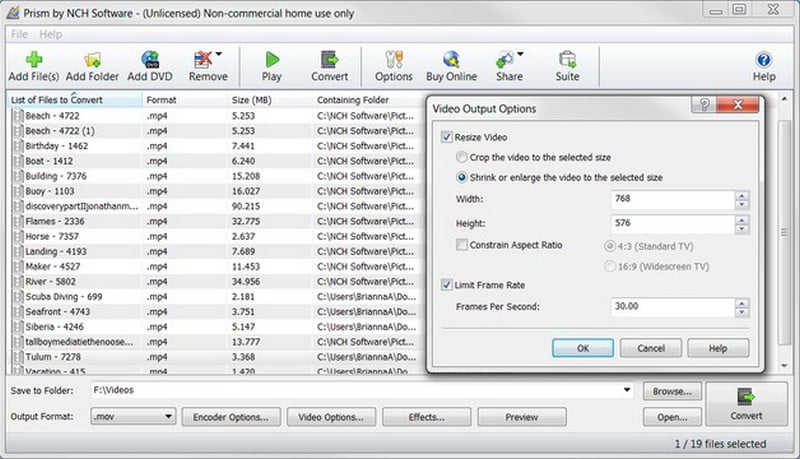 Convertitore video Prism