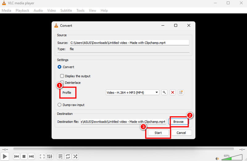 Trasforma Vob in Mp4 Vlc