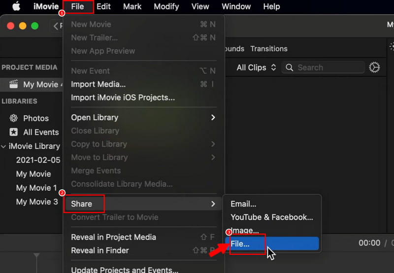 Condivisione file Tile Imovie