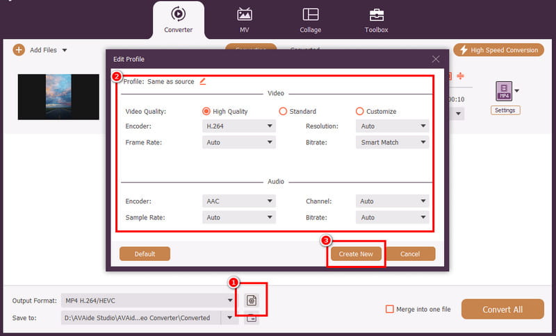 Impostazioni Modifica parametri Annulla