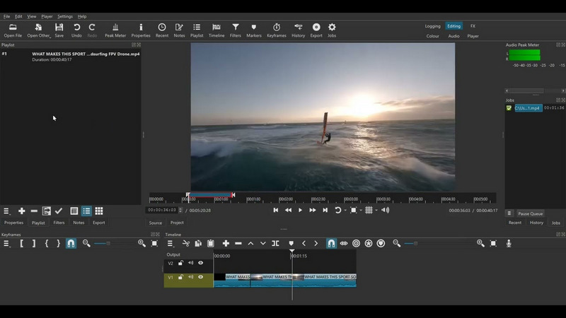 Interfaccia Shotcut