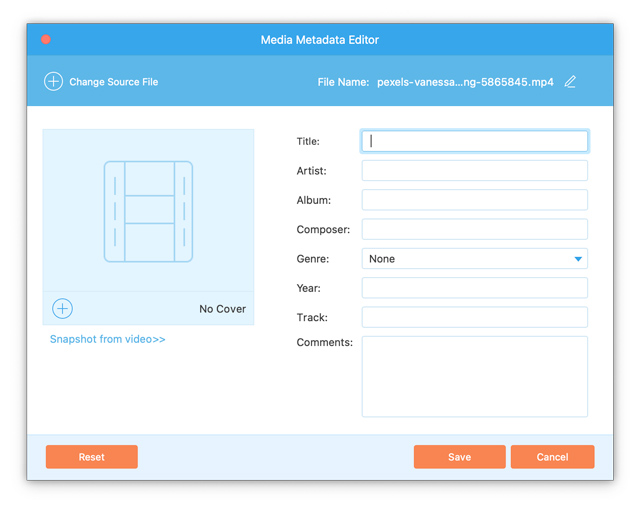 Media Metadata Editor