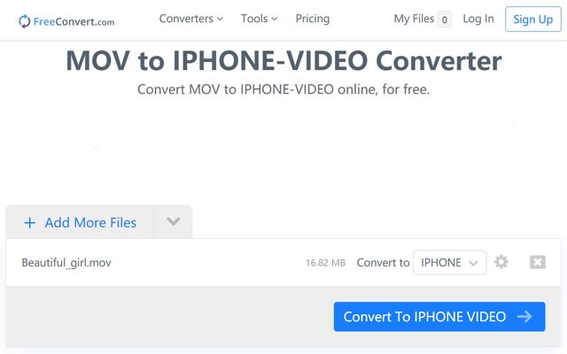 convert mov to iphone