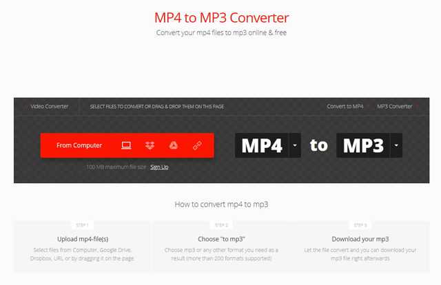 Convertio MP4'ten MOV'ye Dönüştürücü
