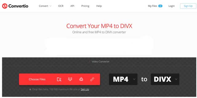 program convert mp4 to divx