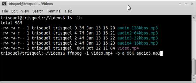 FFmpeg แปลง MP4 เป็น OGG