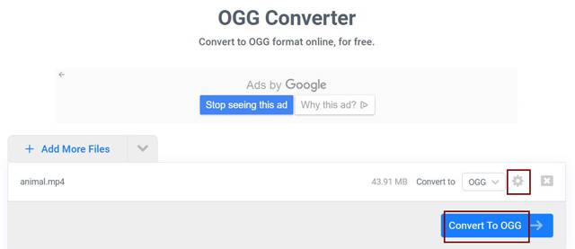 MP4 لتحويل OGG FreeConvert