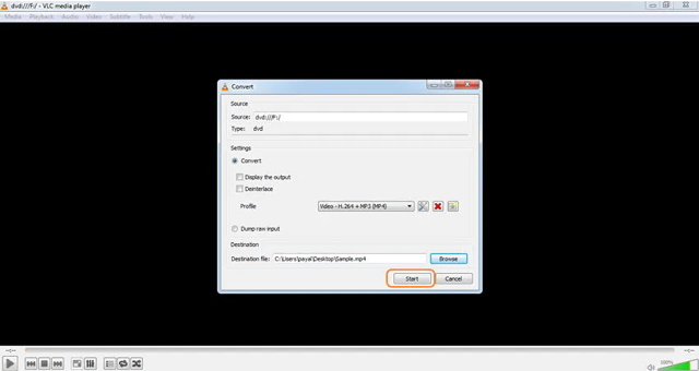 Ripar DVD para Mp4 VLC