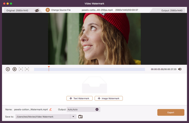 Text- oder Bildwasserzeichen