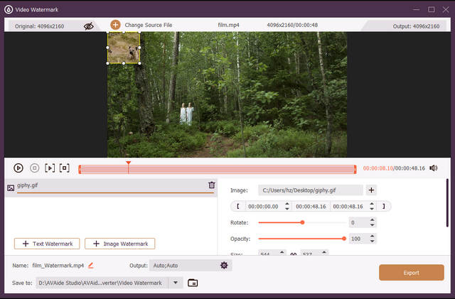 Bildwasserzeichen hinzufügen